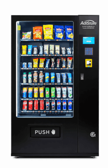 Varuautomat, kylautomat, butik på jobbet, mat på jobbet